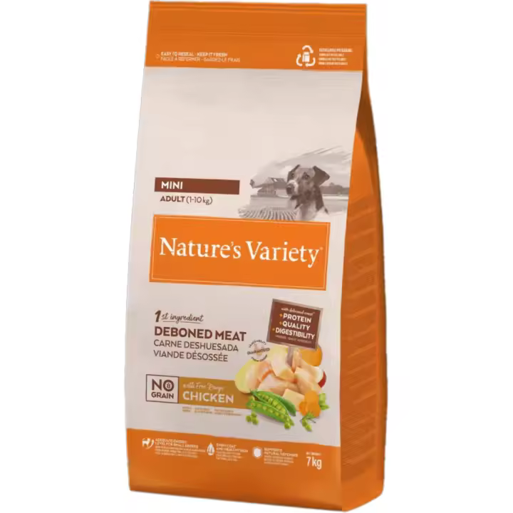 Nature´s Variety Adult Mini No Grain Pollo Campero Piensos sin Cereales Alimento para adultos Nature´s Variety Mini sin granos sabor Pollo Campero - 1