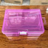 Caja De Almacenamiento Transparente Para Componentes Herramientas Y Joyas Caja De Plástico Para Uñas Organizador Práctico De Herramientas - details 7