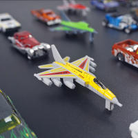 Coche De Acción Miniatura 1:64 Para Colección Juguetes Para Niños Camión Militar Tanque Avión Submarino Modelo Regalo De Cumpleaños Para Niños - details 5
