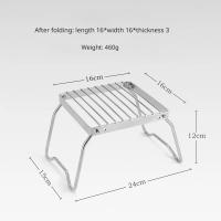 Soporte De Fogón Plegable Para Camping En Acero Inoxidable Mesa De Camping Portátil Para Gas Y Madera Estándar De Exterior - details 9