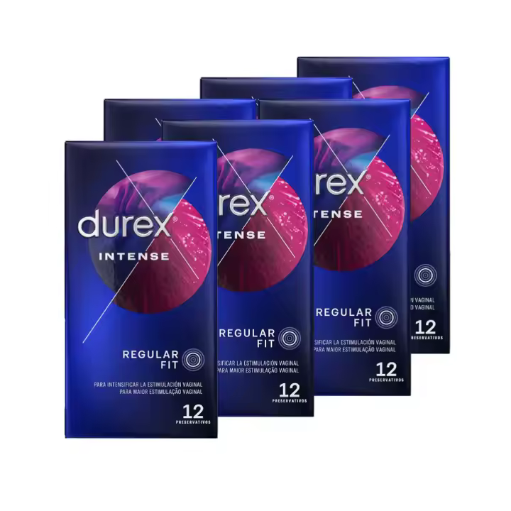 Durex - Preservativos Intense Orgasmic para Mayor Sensación Pack 72 condones para un sexo seguro - 1