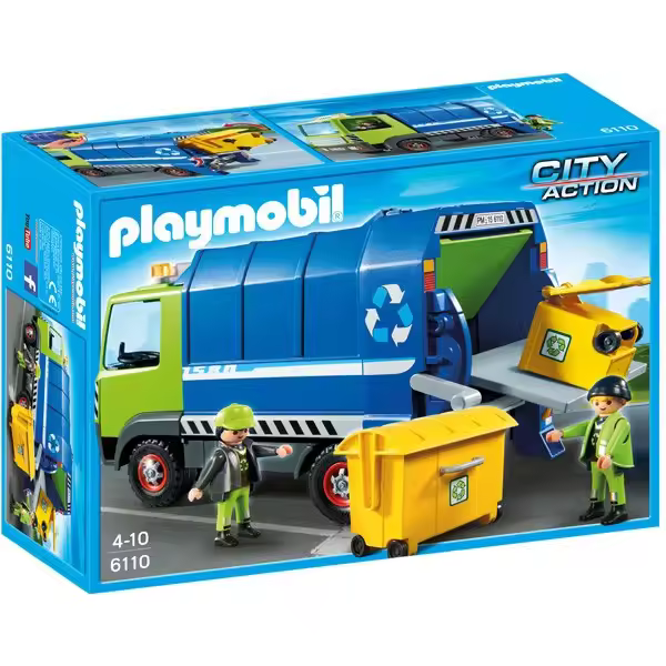 Playmobil - Juguete Camión Reciclaje 6110 - 1