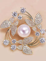 Broche De Mariposa Temprana Joyería De Moda Broche De Moda Para Trajes Inlaid Con Piedra Preciosa Generoso Para Mujeres - details 0