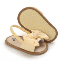 Sandalias De Verano Para Bebés Casual Y Minimalistas Zapatos Con Lazo Suelas Suaves Ligeros Para Caminar Comodidad Breathability Para Niñas - details 3