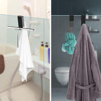 Gancho De Ducha De Acero Inoxidable Para Puerta De Vidrio Gancho De Baño Ligero Gancho Para Toalla De Ducha Soporte De Ducha - details 11