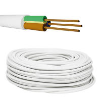 Manguera eléctrica 3x1.5mm² blanca redonda 3G1.5  Cable eléctrico blanco 3 x 1,5 mm²  5-20m. Longitud a elegir - details 0
