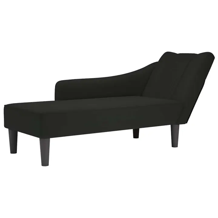 vidaXL Chaise longue con reposabrazos derecho terciopelo oscuro en color Verde oscuro/Azul/Gris oscuro y más - 1