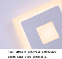 Lámpara De Pared Moderna Y Sencilla En Aluminio Y Acrílico Para Iluminación Interior Blanco Y Negro Para Dormitorio Y Sala De Estar - details 5