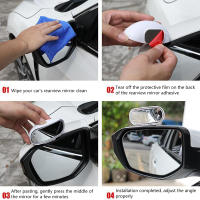 Espejo Auxiliar De Coche 1PC Visión Lateral Amplia Para Retrovisores Ajustable 360° Accesorios Para Interiores De Coches - details 6