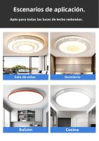 Panel LED 220V Luz De Techo Reemplazo Módulo LED 72W Redondo Cuadrado Placa De Luz 6000K/4000K Módulo Para Luces De Ventilador De Techo - details 1