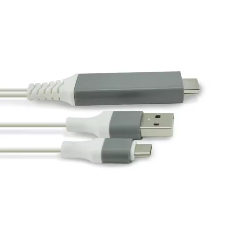 Ociodual Cable Adaptador 4K de USB Tipo C a HDTV con Alimentacion Blanco para Ordenadores Portatiles Laptops TV HDTV Smartphones con modo DP ALT S22 S21 S20 S10 S9 S8 P40 P30 P20 Conversor Toma de Carga - 1