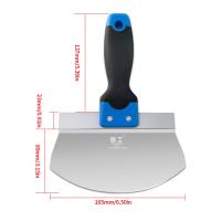 Pala De Pintura De Acero Inoxidable Herramienta De Construcción Para Pintura De Pared Y Terminales De Drywall Cuchillo De Masilla - details 9