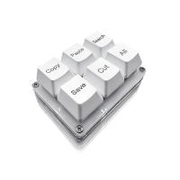 Teclado Mecánico De Un Solo Mano Con 6 Teclas De Copia Pegado Búsqueda Y Guardar Para Trabajo Y Juegos Con Macro De Atajos Programables - details 2