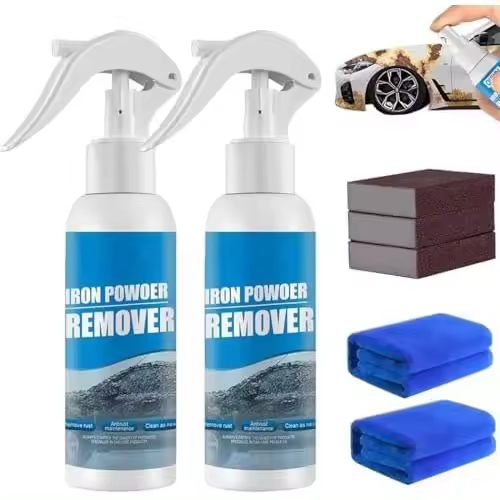 Spray removedor de óxido multiusos, removedor de polvo de hierro, spray para eliminar óxido, spray removedor instantáneo de óxido para herramientas, metales, hierro fundido, piezas de automóviles, etc. (2 unidades-1.0 fl oz) - 1