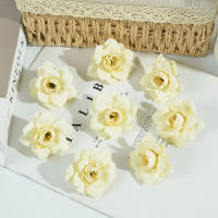 20Pcs Cabezas De Flores Artificiales Rosa 5cm Silken Para Decoración De Hogar Boda Fiesta Accesorios De Coronas De Flores - details 7