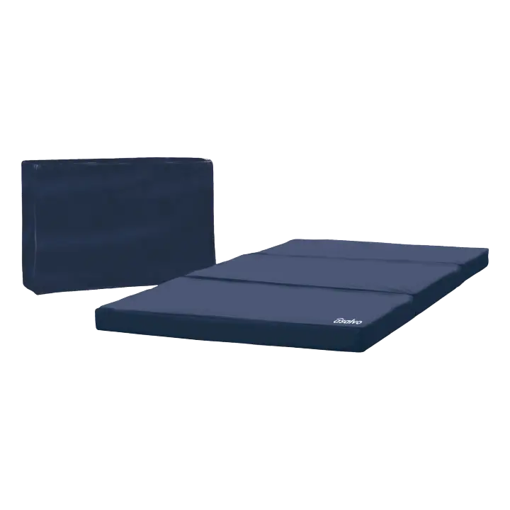 Asalvo Colchón de 120x60 cm para Cuna de Viaje – Plegable en 3 Partes, Espuma de Alta Densidad, Funda Lavable y Bolsa de Transporte Incluida - 1