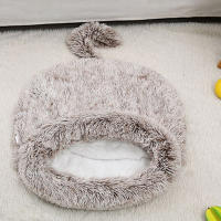 Casa De Gato De Peluche Caliente Para Invierno Matriz Pequeños Animales Perro Casa De Descanso Para Gatos Y Perros Almohadilla De Dormir Kennel De Mascotas Habitats Y Casas Para Mascotas - details 1