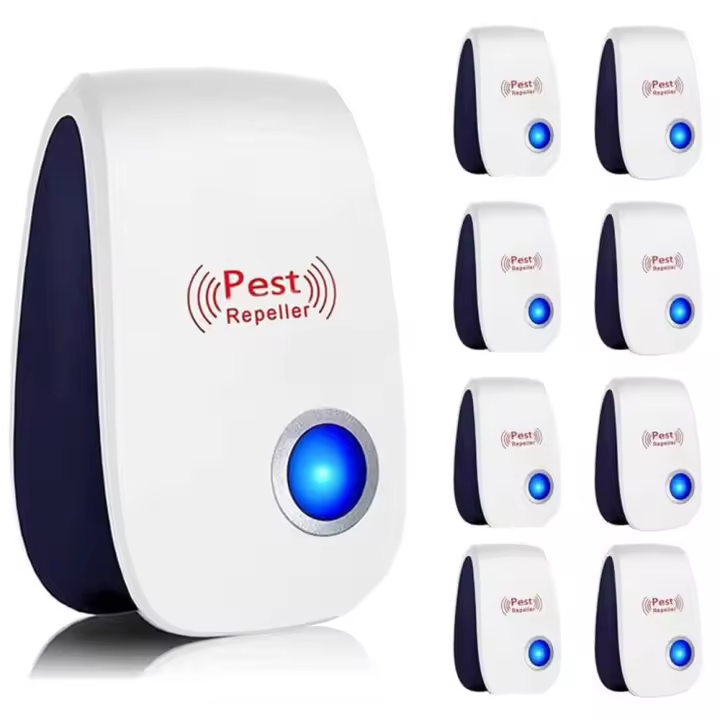 Repelente Ultrasonido Para Mascotas 1PCS Control Effecitvo De Plagas En Interiores Para El Hogar Cocina Oficina Hotel Y Almacén Protección Contra Mosquitos Y Ratones - 1