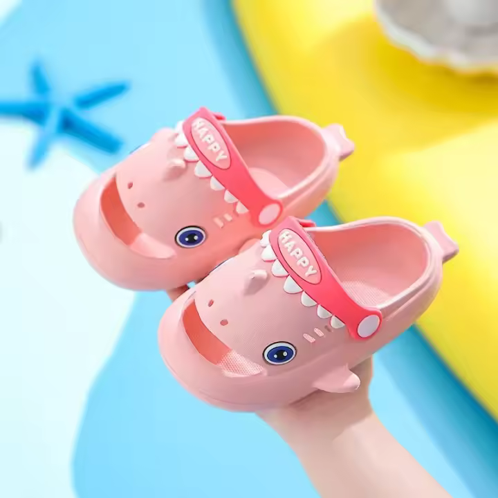 Zapatillas De Jardín Para Niños Megalodon Protección De Dedos Impermeables Antideslizantes Sandalias Casuales Para Playa Unisex Tallas Para Edades 3-12 Años Material EVA - 1