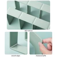 Organizador De Escritorio De Acrílico 1 Pieza 4 Compartment Divisor De Armario Colorido Cuatro Marco Estante Para Libros - details 2
