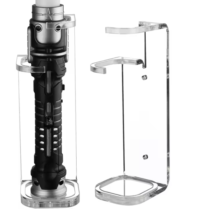 Soporte de pared para sables de luz - Soporte acrílico para sables de luz | Exhibidores de sables de luz, espadas, sables de luz, espadas, soporte de pared - 1