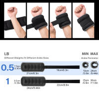 Pareja De Pesas Para Tobillo Y Muñeca Ajustables Para Hombres Y Mujeres 0.25kg/0.5kg Cada Paquete Pesas Para Fitness Con Correa De Neopreno - details 3