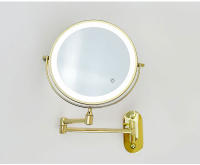 Espejo De Maquillaje Montado En La Pared 8 Pulgadas Negro Con Luz LED De 3X-10X Magnificación Doble Cara Para Baño Y Cosméticos - details 14