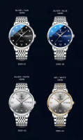 Reloj De Lujo Para Hombre POEDAGAR Deportivo Impermeable Con Luminiscencia Fecha Día De La Semana Acero Inoxidable Reloj De Cuarzo Con Estuche - details 9