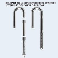 Accesorio De Filtro Para Acuario Tubo De Acero Inoxidable De Expansión Anti Pez Y Camarón Entrada Y Salida Componente De Filtro De Tanque De Acuario - details 2