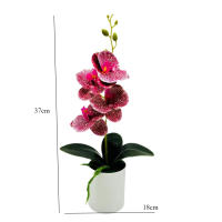 Bonsái De Mariposa Orquídea Artificial En Vaso Para Decoración De Escritorio Y Comedor En Oficina Y Hogar Regalo Para Bodas Y Cumpleaños - details 9
