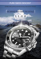 Reloj Métrico De Lujo LIGE Para Hombres Acero Inoxidable Impermeable Con Tourbillon Reloj Automático Militar De Moda Resistente Al Choque - details 0