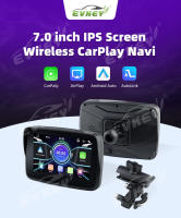 EKIY Pantalla De Navegación Portátil Para Moto 5 Pulgadas Con Android Auto Y Carplay Sin Cable Monitor Impermeable Para Moto Car Play - details 0