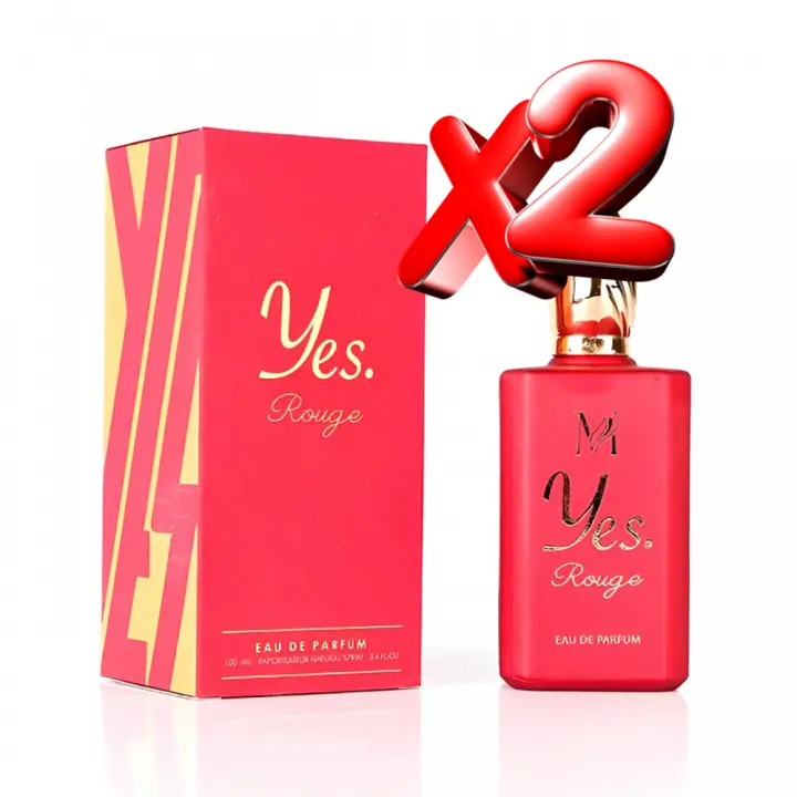 2 UNIDADES Yes Rouge Eau de Parfum pour femme 100ml Montage Brands Fragancia inspirada en otros perfumes Perfume Mujer - 1