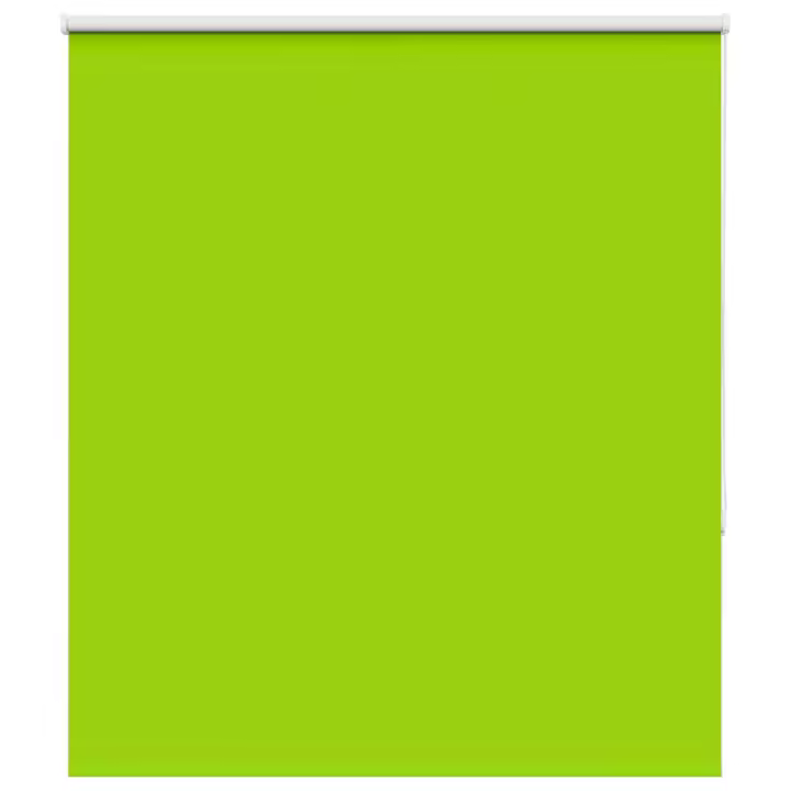 vidaXL Estor Enrollable Opaco hojas verde 130x150cm Tela Ancho 126,6cm - 1