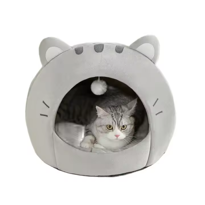 Casa De Gato Caliente Super Silla Para Mascotas Algodón 100% Cueva De Gato Juego De Ropa Para Mascotas Sillín Para Perro Pequeño - 1