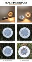 4PCS Lámpara Solar LED Para Jardín Impermeable 4LED/8LED Decoración De Césped Luz Subterránea Para Terraza Patio Estilo Contemporáneo - details 11