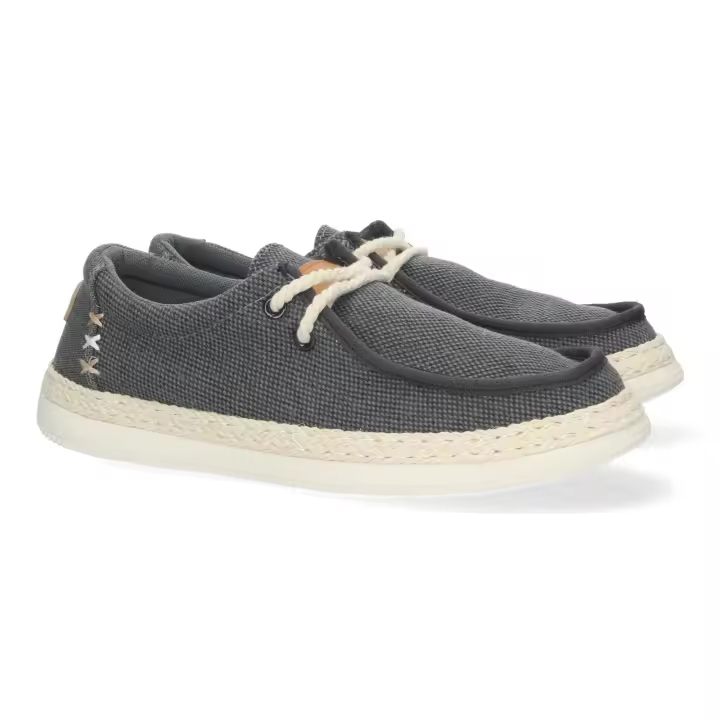 Zapatos mocasines planos para hombre color negro FC-45 - 1