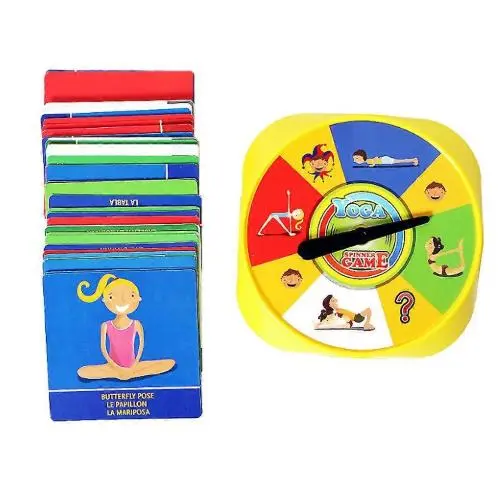 Tarjetas de posturas de yoga, juguetes, Divertida juego de yoga familiar para niños, flexibilidad y Balance, educational, Nuevo - 1