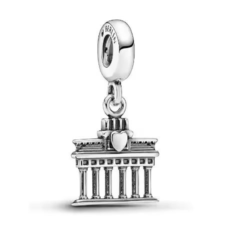 Pandora Abalorio de Plata de Ley, Charm Colgante Puerta de Brandenburg de Plata de Ley, Viene con El embalaje de Caja De Regno original. - 1