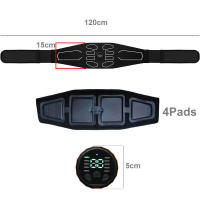 Cinturón De Tonificación Abdominal EMS Estimulación Muscular Eléctrica Portátil Masajeador De Fitness Moldeador De Cintura Para Adelgazamiento Y Modelado - details 1