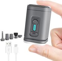 Mini bomba de aire portátil eléctrica tipo C, recargable, inflado y desinflado rápido, adecuada para piscinas, camas flotantes, colchones inflables, anillos de natación, bolsas de almacenamiento al vacío. - details 0