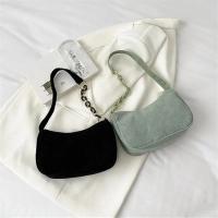 Bolso De Hombro De Corduroy Chic Con Cadena Underarm Bolso De Mano Sencillo Para Mujeres Con Cremallera Adecuado Para El Uso Diario - details 18
