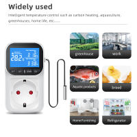 Controlador De Temperatura Digital Con Display LCD Timbre Preset Para Enfriamiento Y Calentamiento Sensor De Temperatura EU Plug 220V - details 13