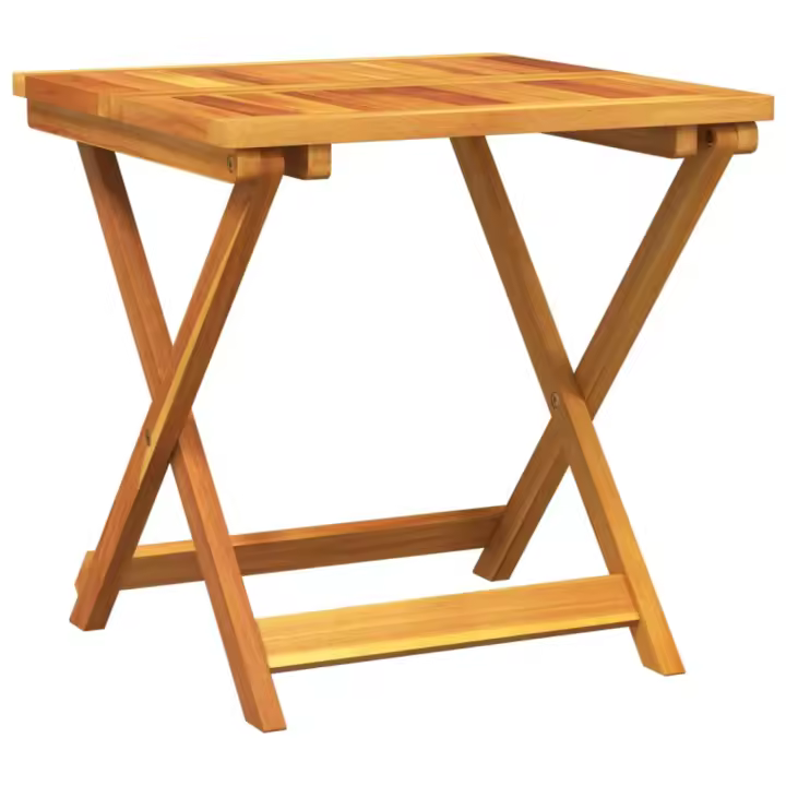 Mesa de Jardín plegable Madera de Acacia 50x50x50 cm - 1