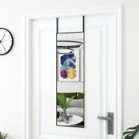 vidaXL Espejo de Puerta Cristal y Aluminio Pared Decorativo Tocador Color Negro,  Dorado, y mas - details 0