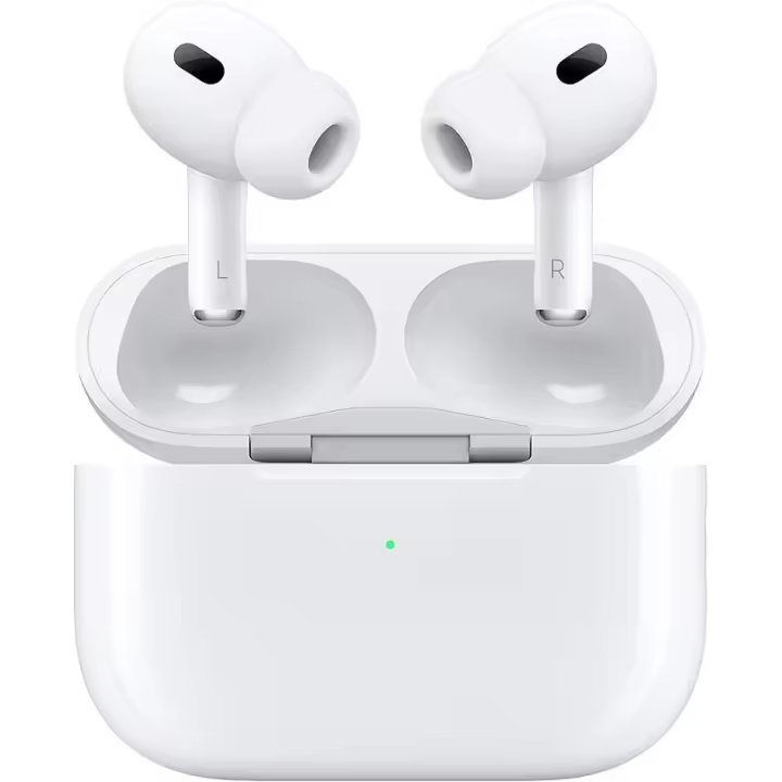 Auriculares inalámbricos tipo AirPods Pro con Bluetooth 5.3, cancelación de ruido, sonido HiFi estéreo, micrófono HD, 5 h de autonomía, estuche de carga Lightning, control táctil, diseño ergonómico – No originales - 1