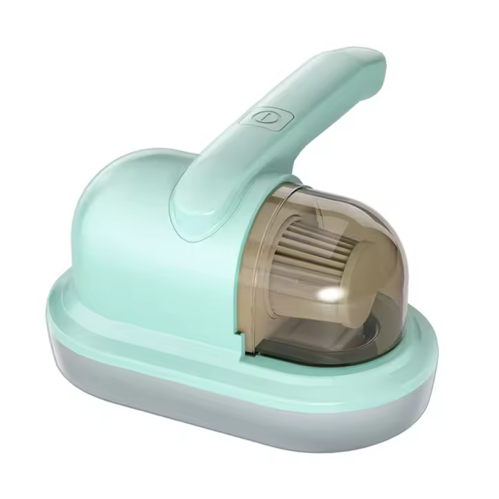 DAM. Aspirador de cama UV de mano inalámbrico. Limpia eficazmente su cama y almohadas, succión de 10kps con cuádruple filtro y función de aromaterapia anti olores. 19x24x11cm. - 1