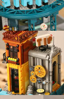 Bloques De Construcción Creativo De Esquina Tienda De Libros Estación De Mantenimiento Modelo Arquitectónico Ciudad Calle Venta Regalo Para Niños Micro Bloques De Construcción Unisex ABS No Electrónicos - details 2