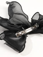 Pinza Para El Cabello De Organza Blanca Con Lazo Flotante Para Mujeres Y Niñas Material De Raya Accesorio De Cabello De Alta Calidad - details 2