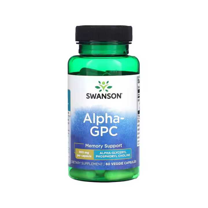 Alfa GPC 300 mg 60 cápsulas vegetales de Swanson - 1
